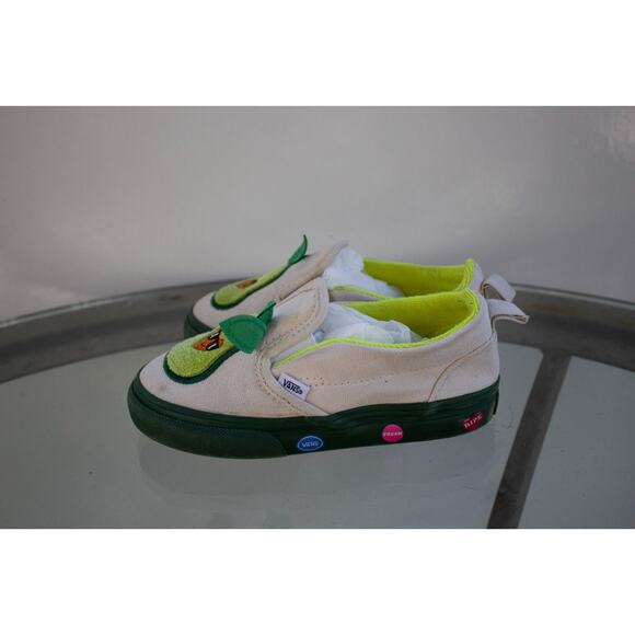 Vans Slip-On V Cado Avocado Tan Green Toddler Size 10 - Picture 7 of 10